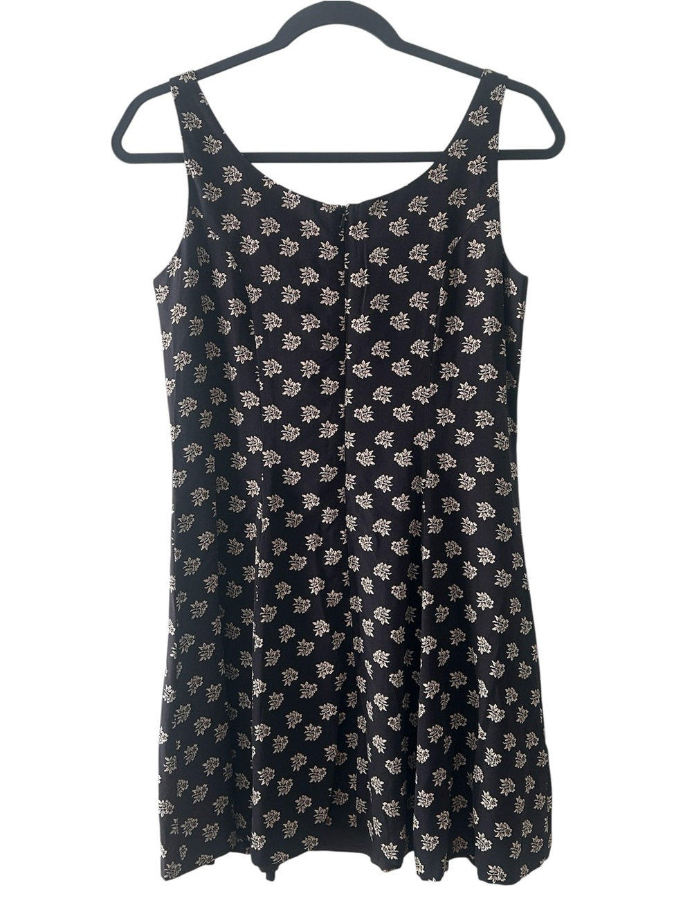 Et Vous Vintage Black Floral Tank Dress - Women's Sleeveless Sundress - Picture 4 of 7